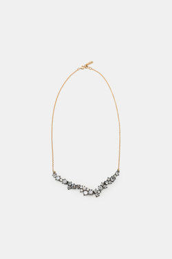 ZARA КОЛЬЕ СО СТРАЗАМИ, ЗОЛОТИСТЫЙ