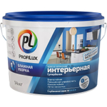Краска латексная влагостойкая Profilux ВД PL- 10L Супербелая 14 кг