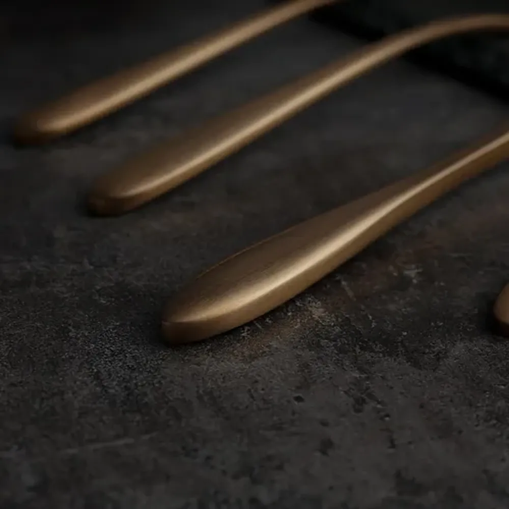 Ложка столовая 21 см матовая цвет светлая медь PVD Alessi-Copper P.L. [12]
