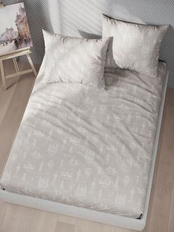 Постельное белье перкаль Сказка "Туманный альбион" 2-спальное Наволочка 50х70 см 2 шт Простынь 240x215 см Пододеяльник 175x215 см