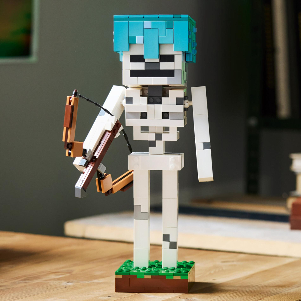 Конструктор Лего Майнкрафт Скелет 21594 | LEGO Minecraft The Skeleton | фигурка скелета | 502 детали | 10+