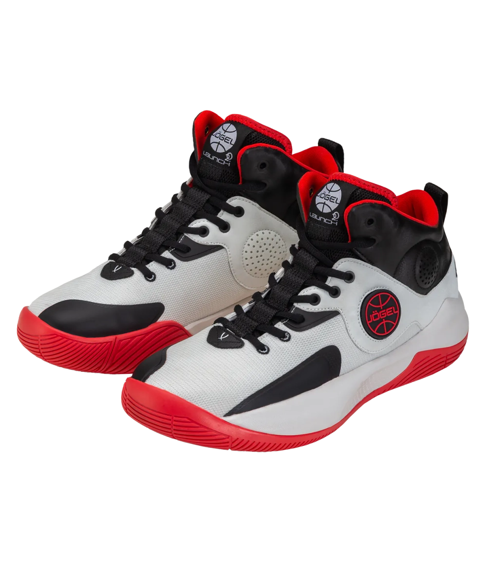Кроссовки баскетбольные Launch MID, White/black/red