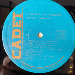 Винтажная виниловая пластинка LP The Kenny Burrell Trio A Night At The Vanguard (Japan 1975) (No Obi) Soft Winds