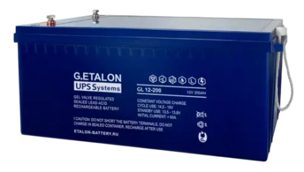Аккумулятор G.ETALON GL 12-200  | 200 Ач | 12В GEL