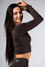 Лонгслив Seamless Long-Sleeve Top POWER 892 Коричневый