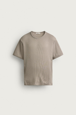 ФУТБОЛКА ИЗ РИФЛЕНОГО ТРИКОТАЖА — ZARA