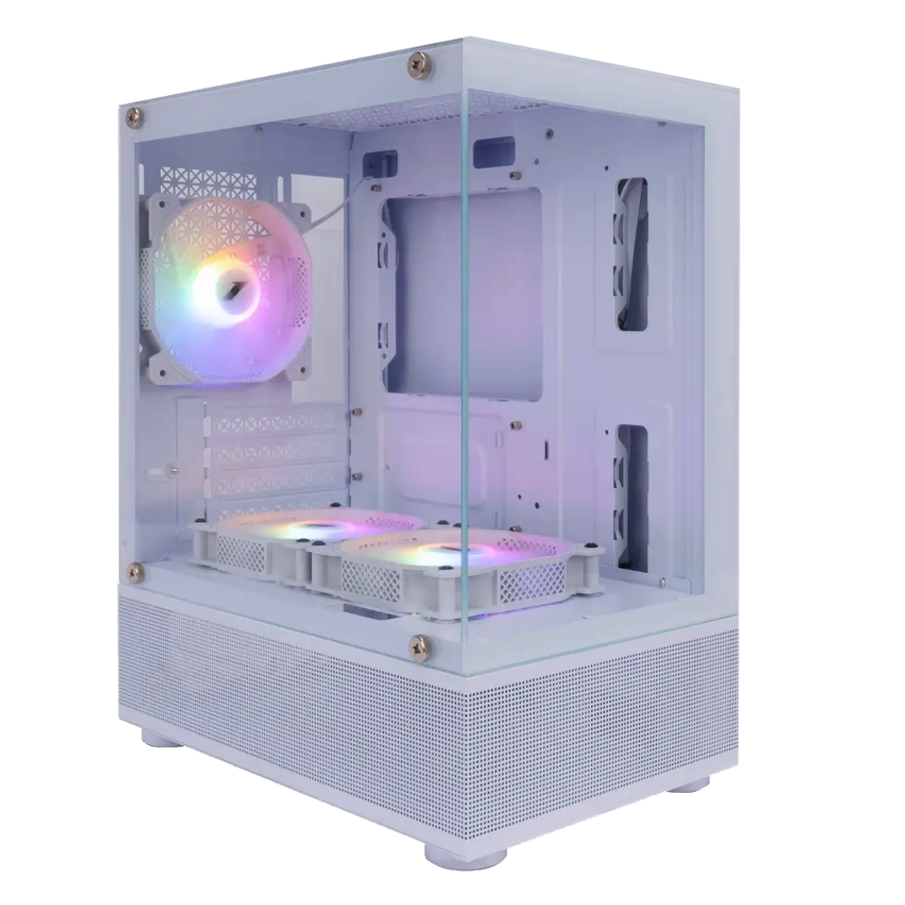 Корпус 1STPLAYER MIKU Mi2-A LED White (Mi2-A-WH-2F1R-W-1F1-W)