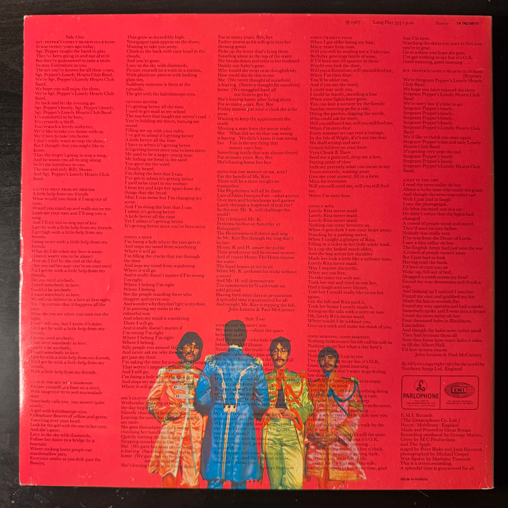 The Beatles ‎– Sgt. Pepper's Lonely Hearts Club Band (Голландия 1987г.)