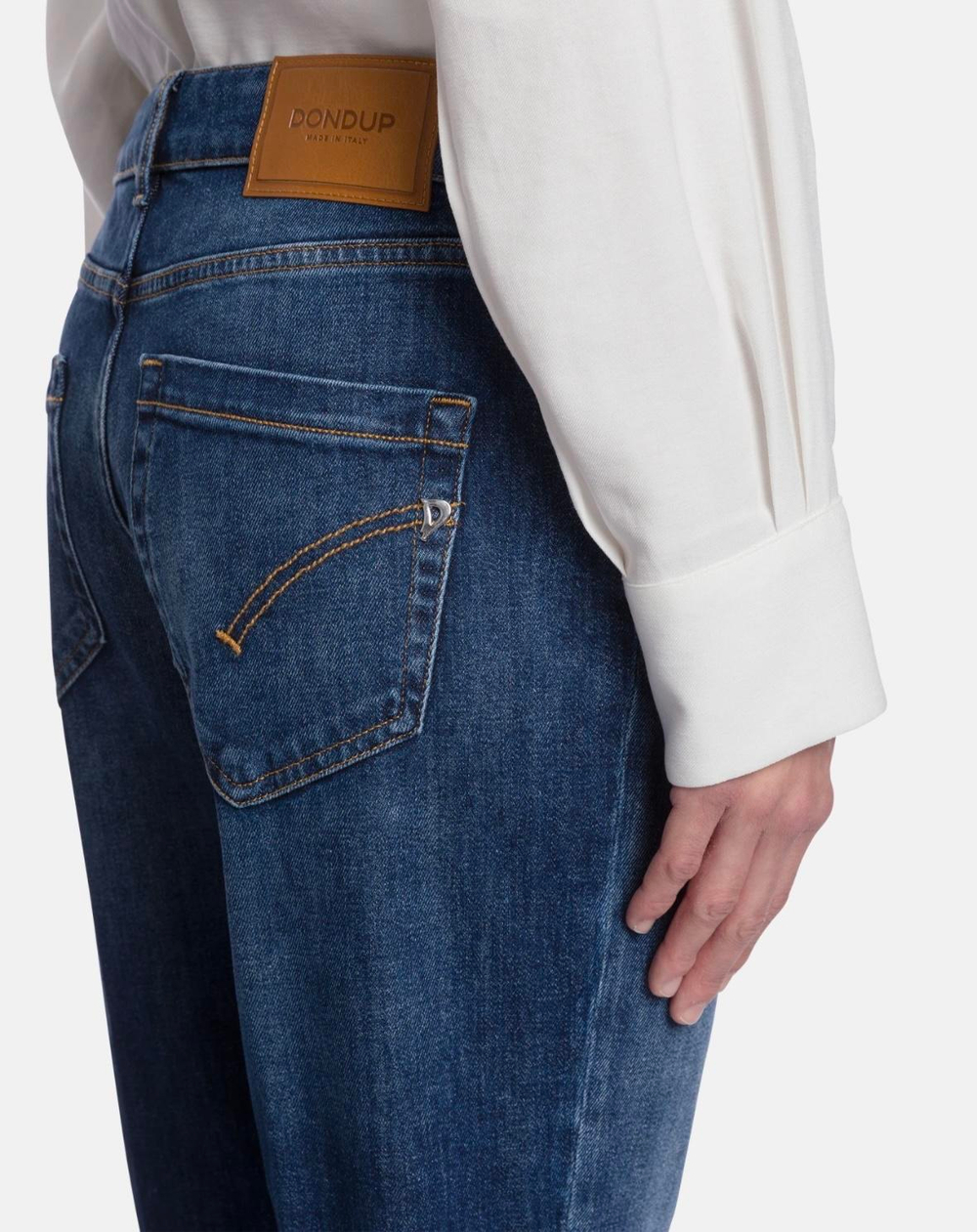 Джинсы DonDup 268 K07 голубые потертости