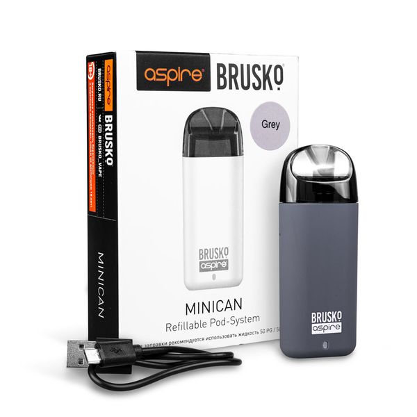 Цена на Набор Aspire Brusko Minican Pod Kit серый Купить Набор Aspire Brusko Minican Pod Kit серый