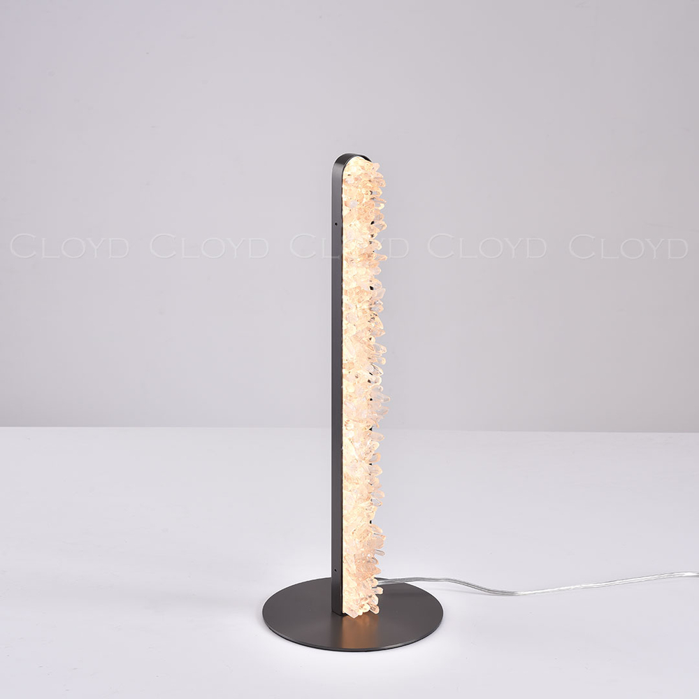 Настольная лампа Cloyd FRANZEN T1 / выс. 50 см - кварц - латунь (арт.30250)