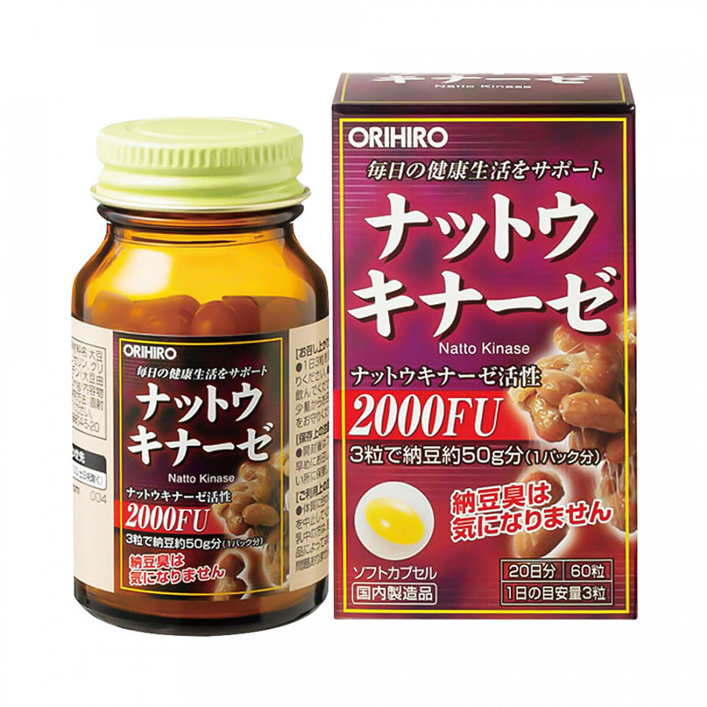 Наттокиназа (Nattokinase), ORIHIRO, Орихиро