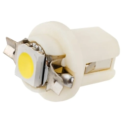 Лампочка светодиодная T8.5-5050-1SMD 12v белая KING T8.5-5050-1SMD W