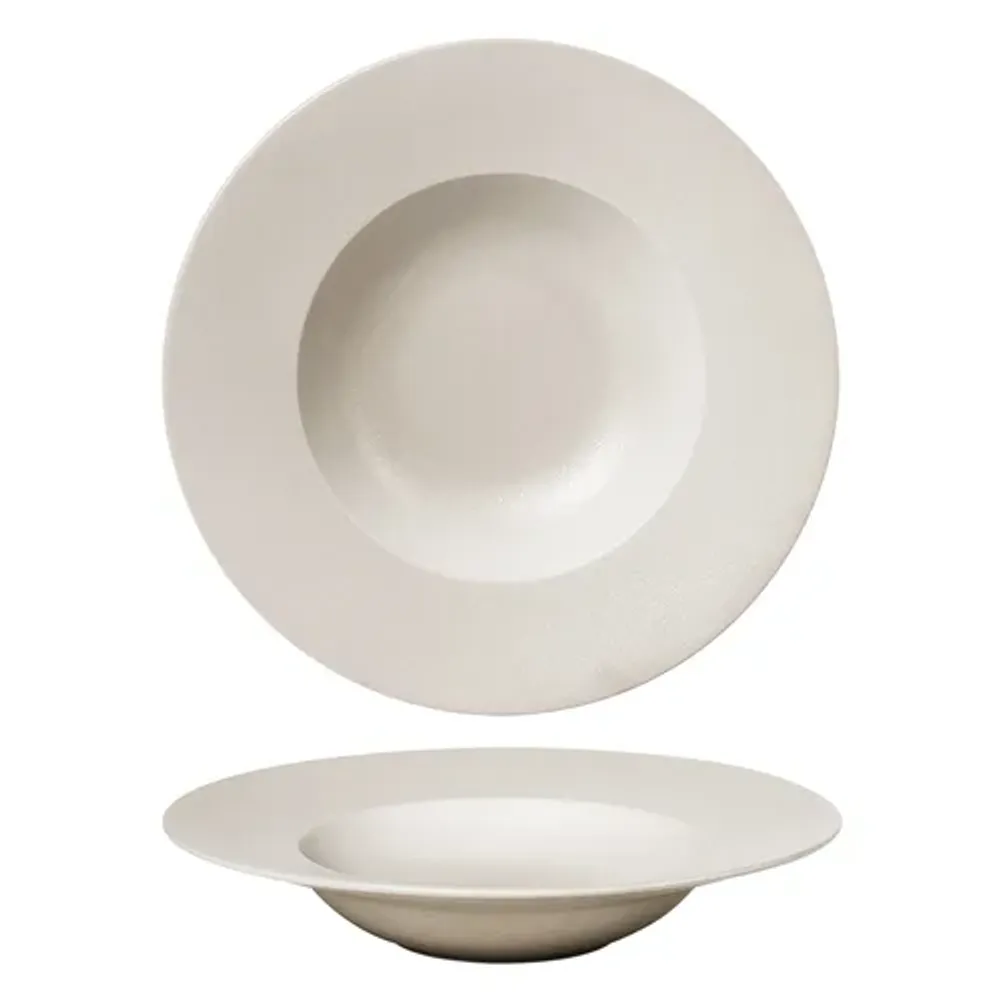 Тарелка глубокая 400 мл d 27 см h5 см для пасты Light Grey Noble [6]