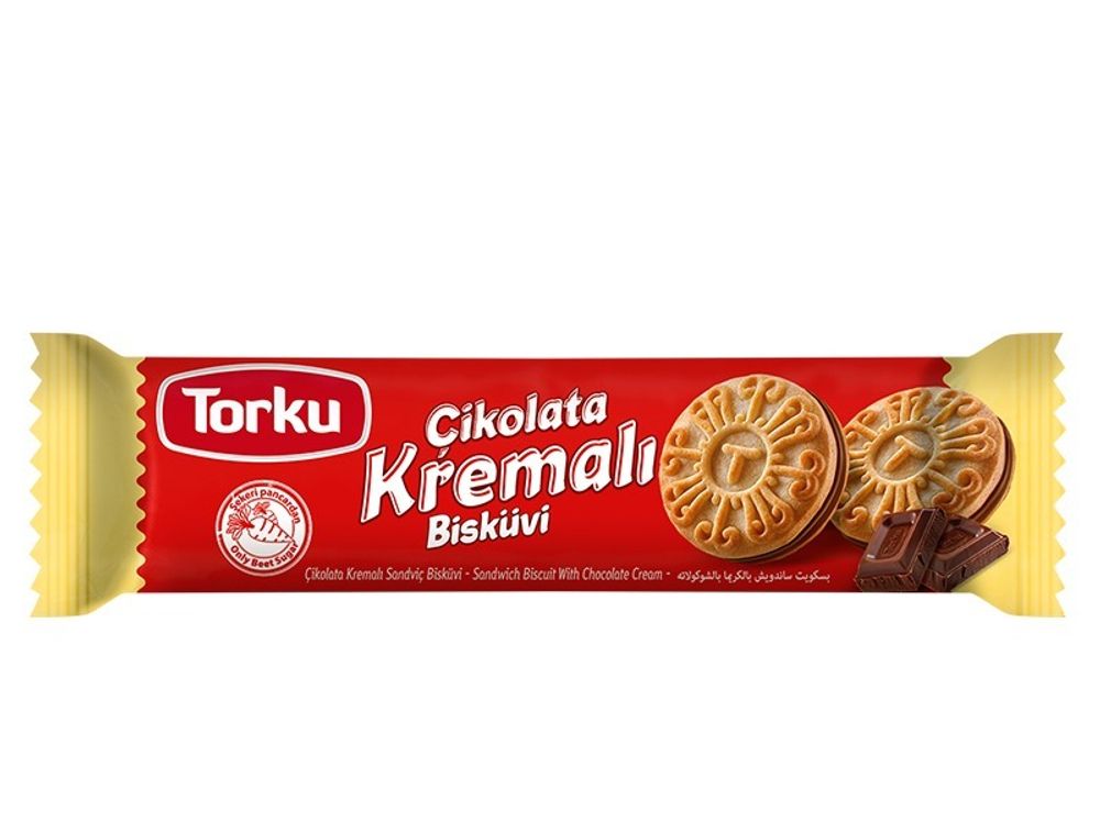 Печенье TORKU Kremali с шоколадным Кремом 61гр