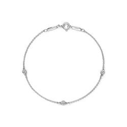 Браслет из серебра с бриллиантами, Tiffany 💎 Yard 0.09ct В наличии