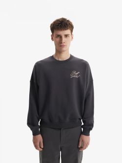 Толстовка Oversized темно-серая
