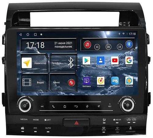 Магнитола для Toyota Land Cruiser 200 2007-2015 (с штат. камерой или 360) - Redpower K 202/203/204 Android 10, Быстрая, Hi-Fi звук, CarPlay, SIM-слот