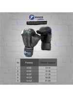 Перчатки для Рукопашного боя Rusco Sport Черные