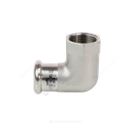 Угольник сталь нерж AISI 316L 90гр Дн 18х1/2" Ру16 пресс/ВР Inoxpres RM 198102018