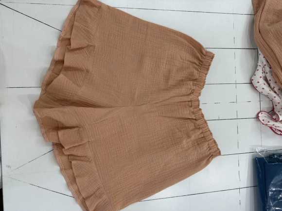 Костюм тройка из муслина персик S