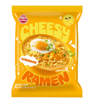 Лапша быстрого приготовления Otoki Чиз Рамен со вкусом сыра чеддер, 111 г (Южная Корея)