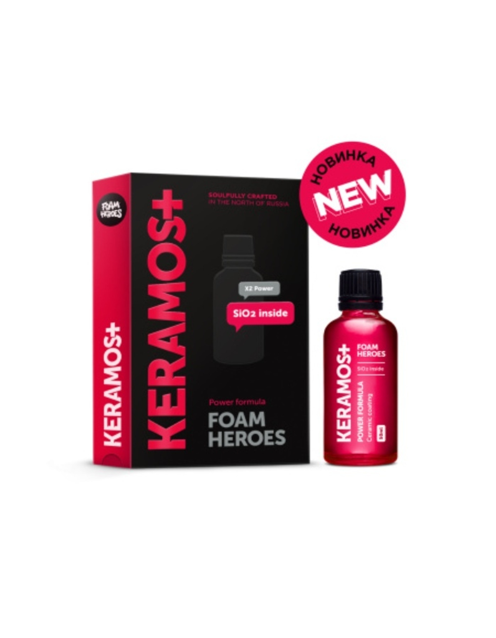 Foam Heroes Keramos+ керамическое покрытие для ЛКП автомобиля, 50мл