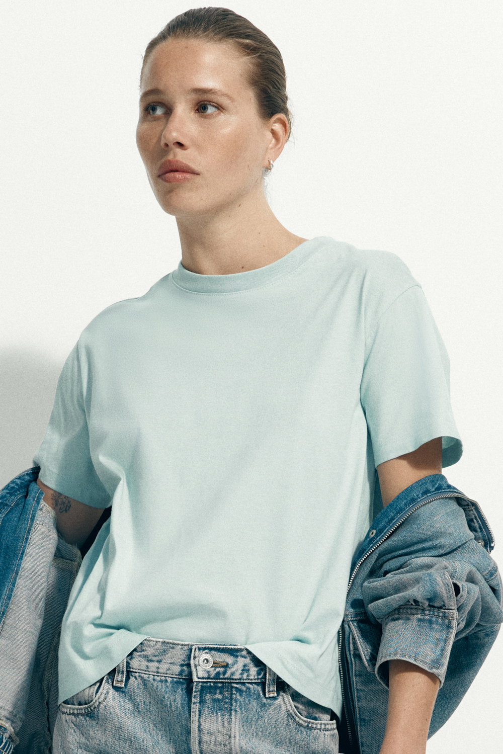 Хлопковая футболка — Чёрный — H&M 0963662