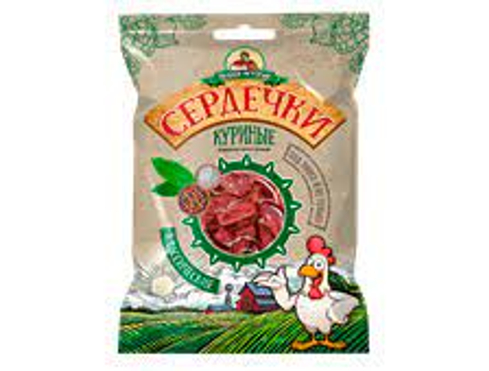 Сердечки куриные в/к Классические "Пенные истории" 70гр (30шт)