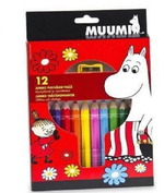Цветные карандаши Muumi jumbo, 12 шт. с точилкой (из Финляндии)