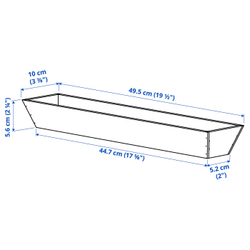 IKEA UPPDATERA  (ИКЕА УППДАТЕРА)  -  Вкладыш в ящик - бамбук 10x50 см
