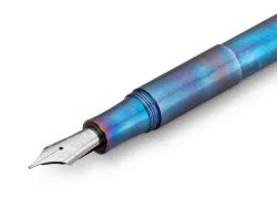 Перьевая ручка KAWECO SUPRA Fireblue EF 0.5мм перекаленный металл (10002063)