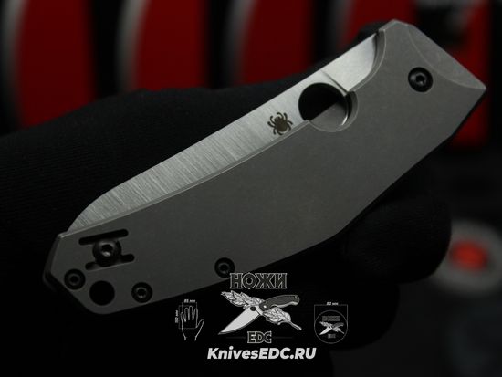 Складной нож Spyderco Spydiechef 211TIP c клинком из стали LC200N Rustproof Steel, рукоять титан