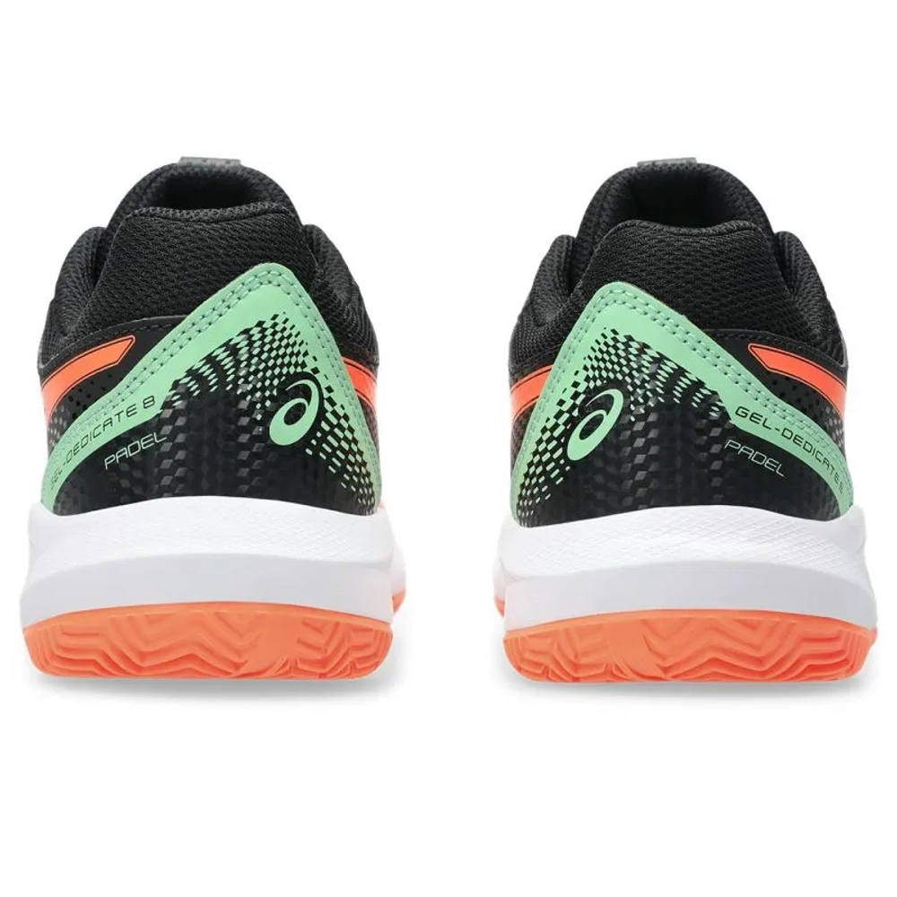 Детские кроссовки для падела Asics Gel-Dedicate 8 Padel GS - black/vivid coral
