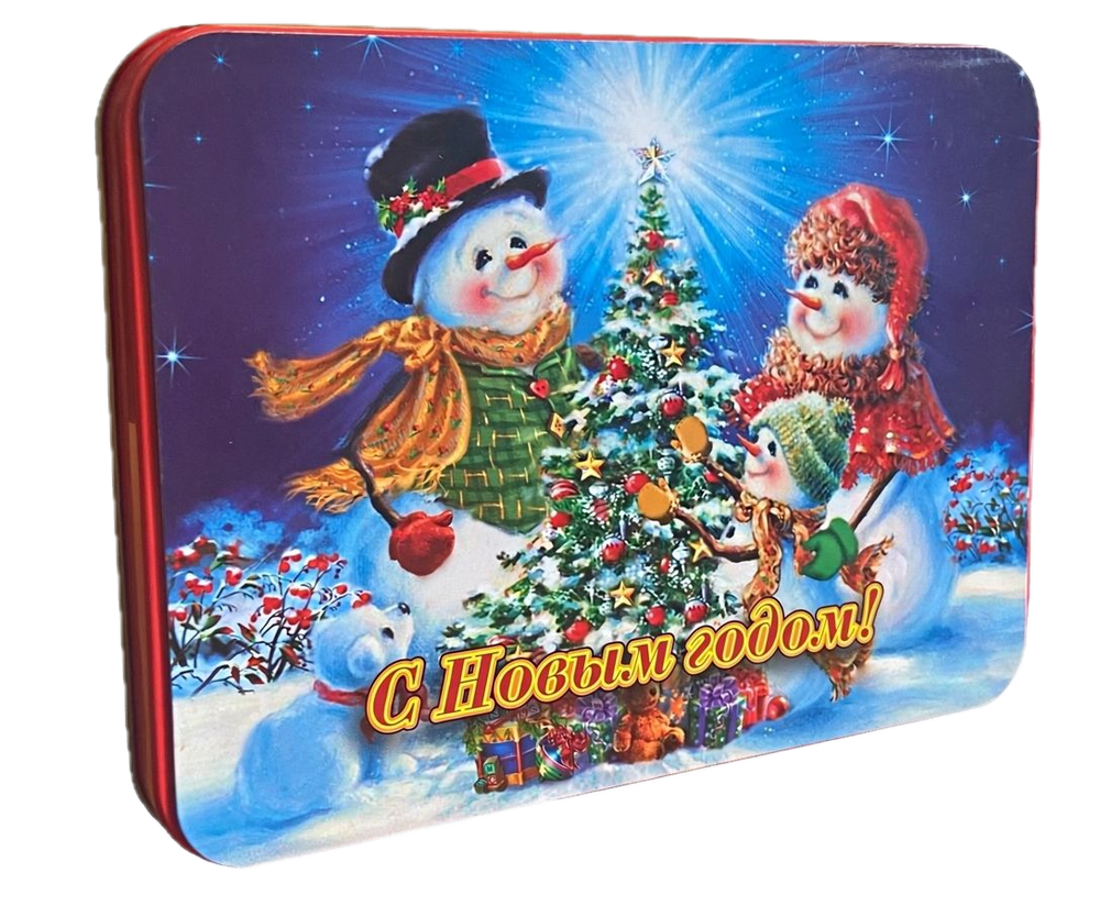 Чай с Новым годом " Снеговики" с магнитом ж/б 60г.