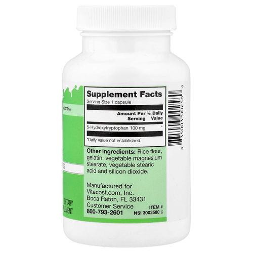 Vitacost, 5-HTP, 100 mg, 120 Capsules