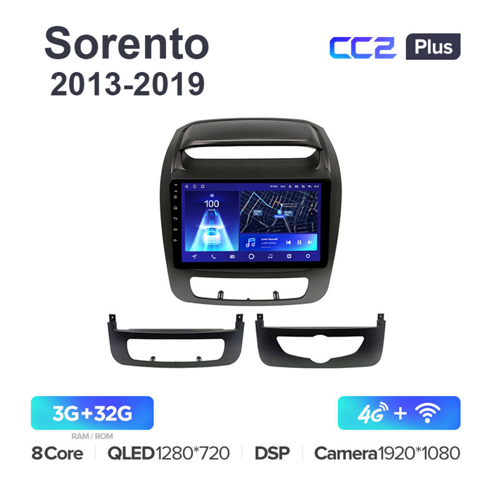 Teyes CC2 Plus 9"для Kia Sorento 2013-2019 (Тип 2)