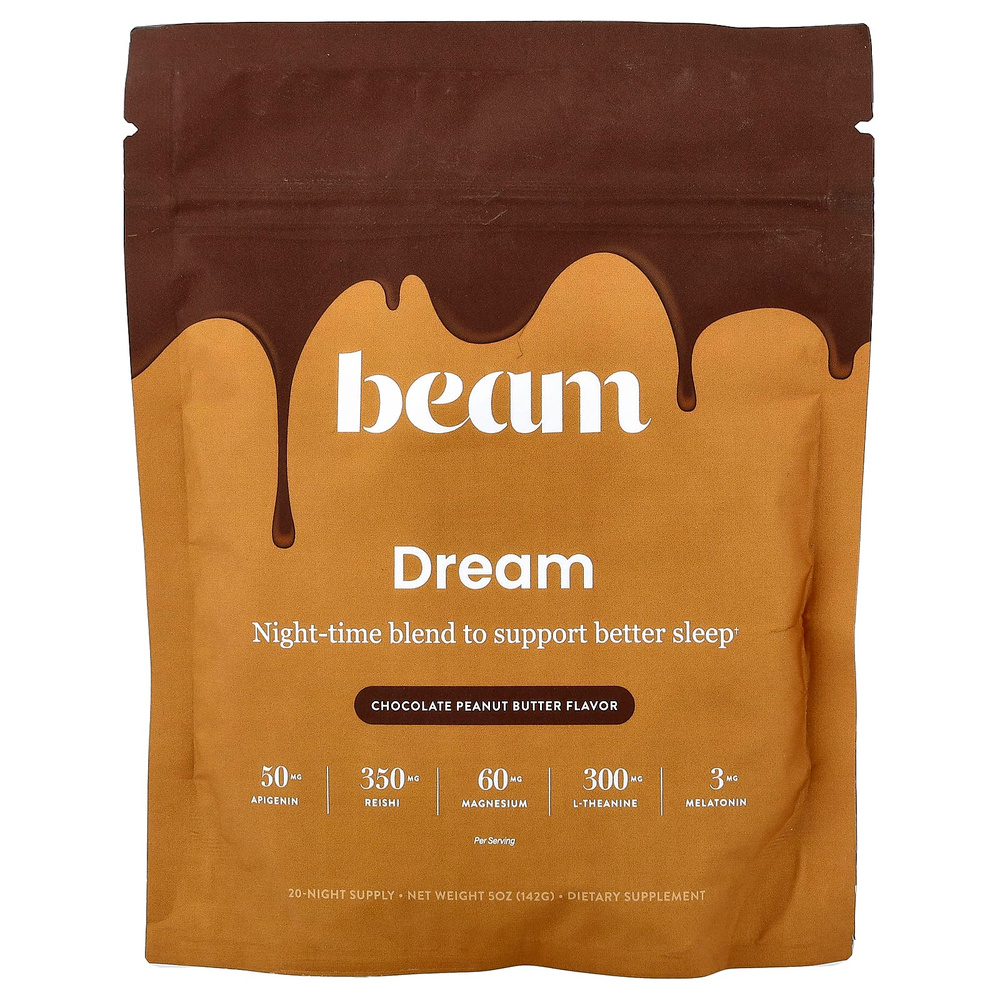 Beam, Dream, шоколад и арахисовая паста, 142 г (5 унций)