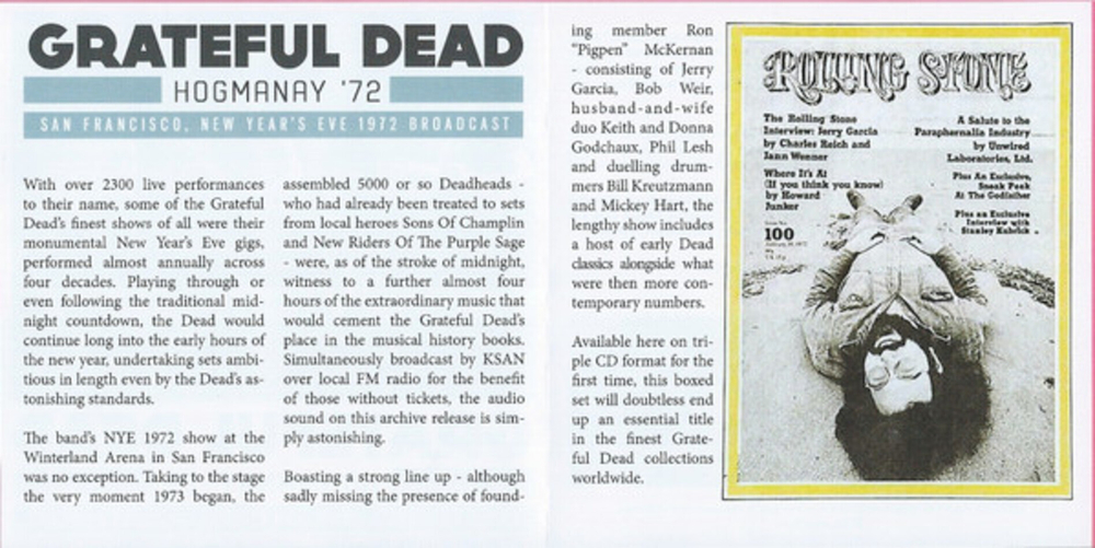The Grateful Dead / Hogmanay '72 (3CD)