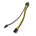 6 шт. Удлинитель PCI-E (8 pin), 20 см, для майнинга, для видеокарты, 8-контактный кабель, PCI Express, провод питания