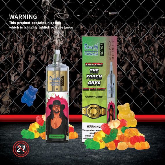 RandM Tornado 10000 - Gummy Drop (5% nic)