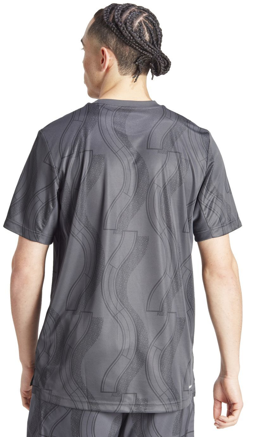 Мужская теннисная футболка Adidas Club Tennis Graphic T-Shirt - carbon/black