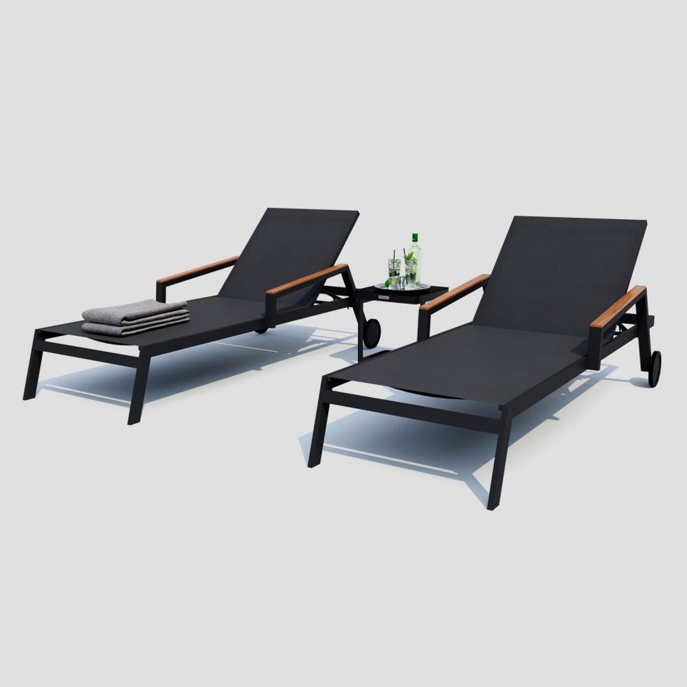 Шезлонг Ideal Patio СПОНДА карбон