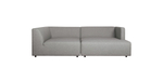 Диван John 95*220*73/42 divan right/std/FC  fabric customer Legs: plasric/№37С