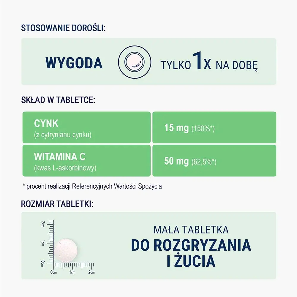 Naturell органический цинк + витамин С - 120 жевательных таблеток