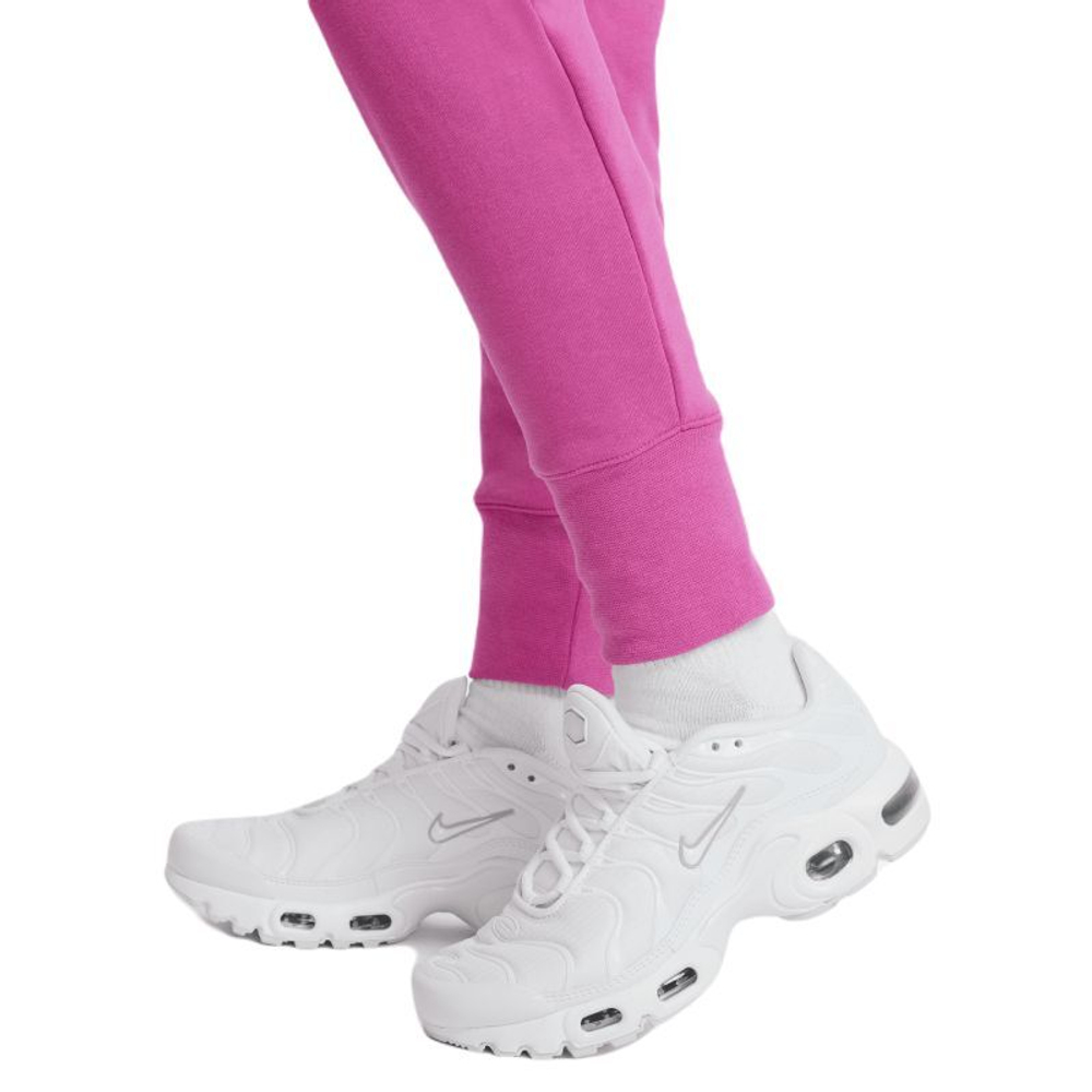 Штаны для девочки теннисные Nike Sportswear Club French Terry High Waist Pant - active fuchsia/white