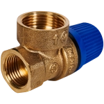 Клапан предохранительный ROMMER - 1/2", сброс 3/4" (ВР/ВР, Tmax 110°C, 8 бар)