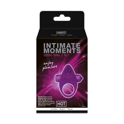 Стимулирующее виброкольцо 2 в 1 Intimate Moments от HOT
