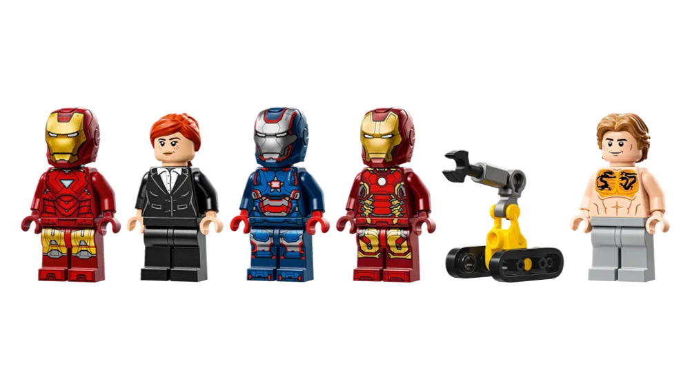 Конструктор LEGO Marvel 76315 Лаборатория Железного человека: Зал доспехов