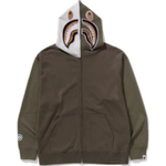 A Bathing Ape Bathing Ape Shark Zip Up Худи коричневый зеленый